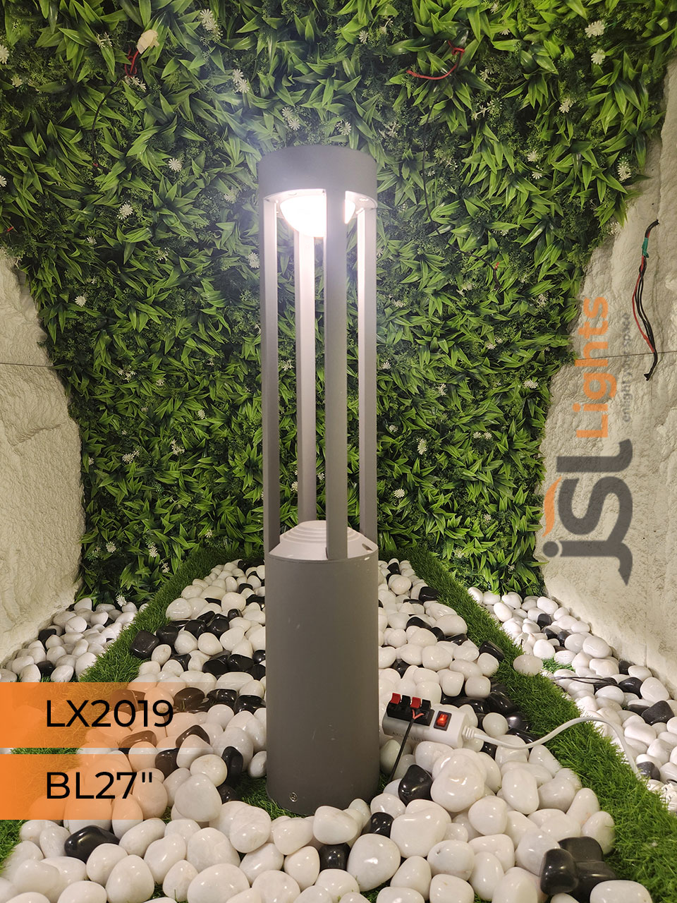 LX 2019 Outdoor Garden Bollard Light 27" Waterproof Pathway Light with 12w LED