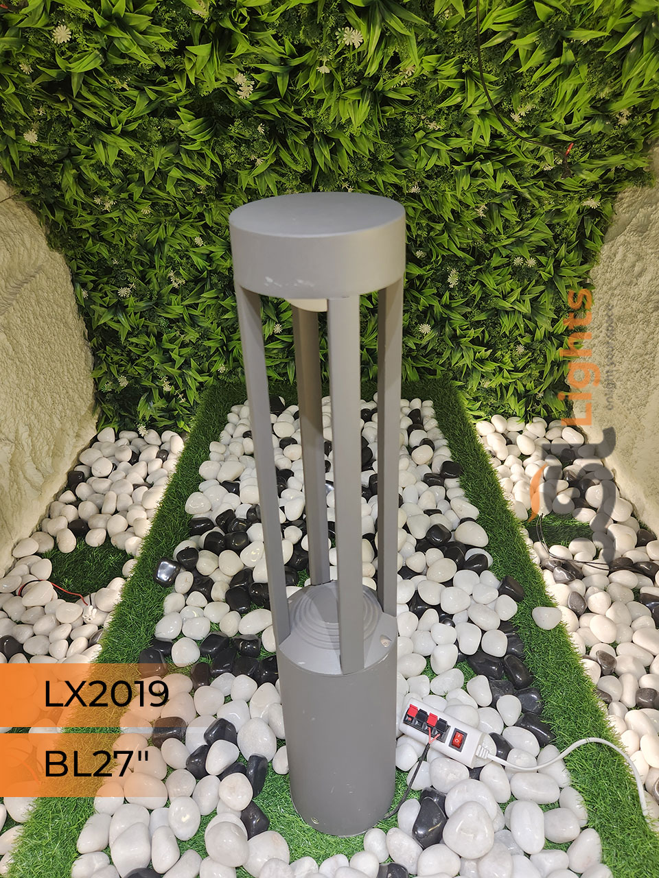 LX 2019 Outdoor Garden Bollard Light 27" Waterproof Pathway Light with 12w LED