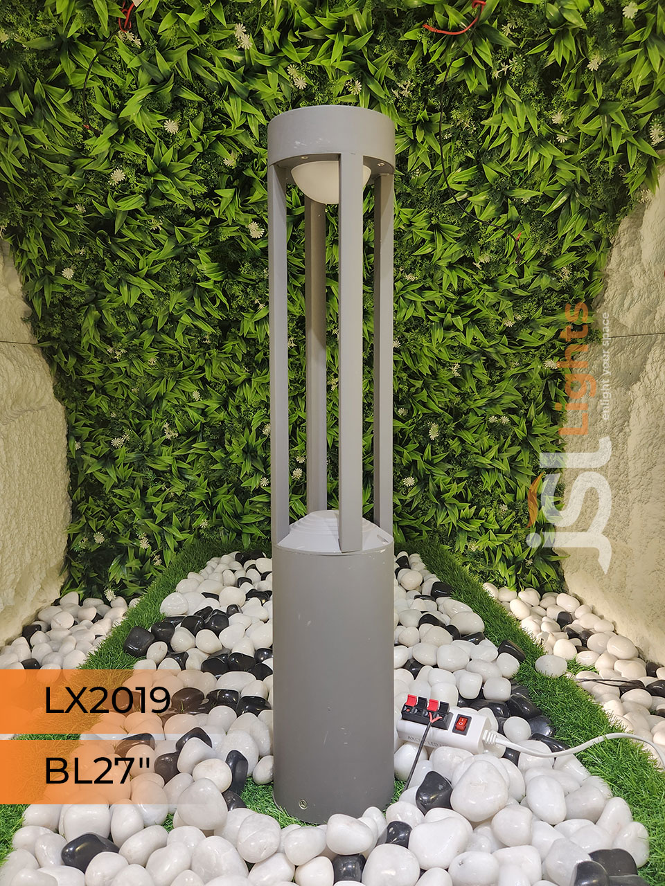 LX 2019 Outdoor Garden Bollard Light 27" Waterproof Pathway Light with 12w LED
