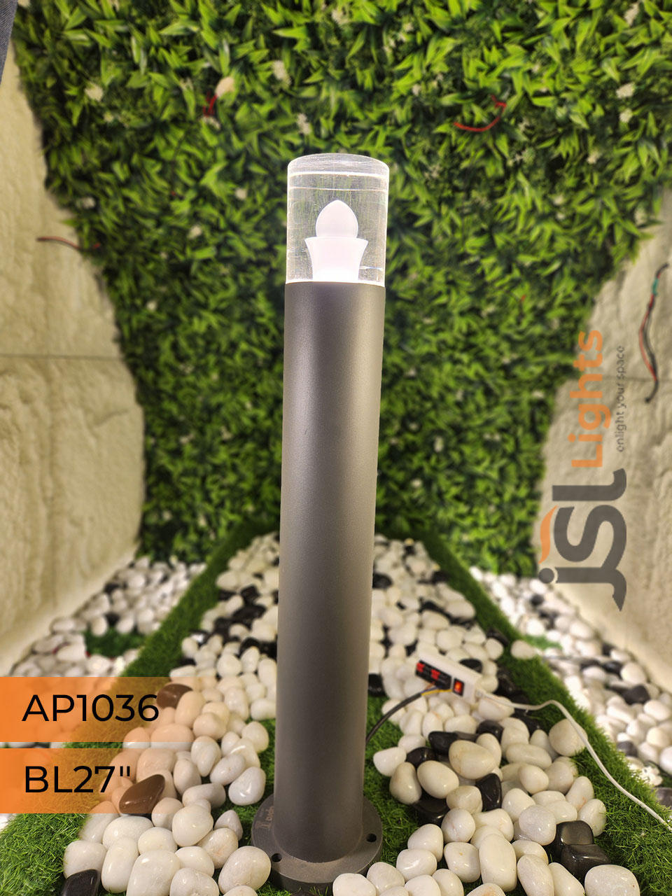AP 1036 Outdoor Garden Bollard Light 27" Waterproof Pathway Light with 5W LED
