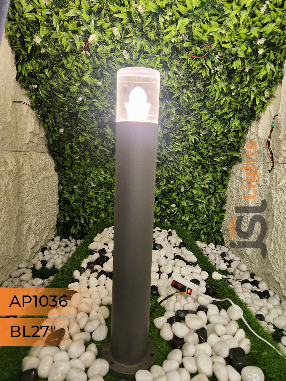 AP 1036 Outdoor Garden Bollard Light 27" Waterproof Pathway Light with 5W LED