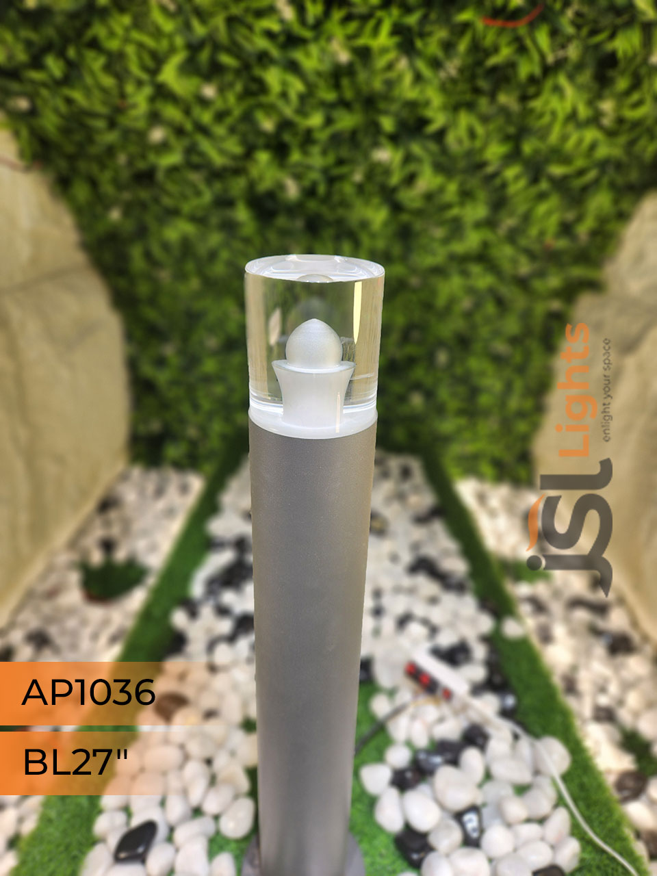 AP 1036 Outdoor Garden Bollard Light 27" Waterproof Pathway Light with 5W LED