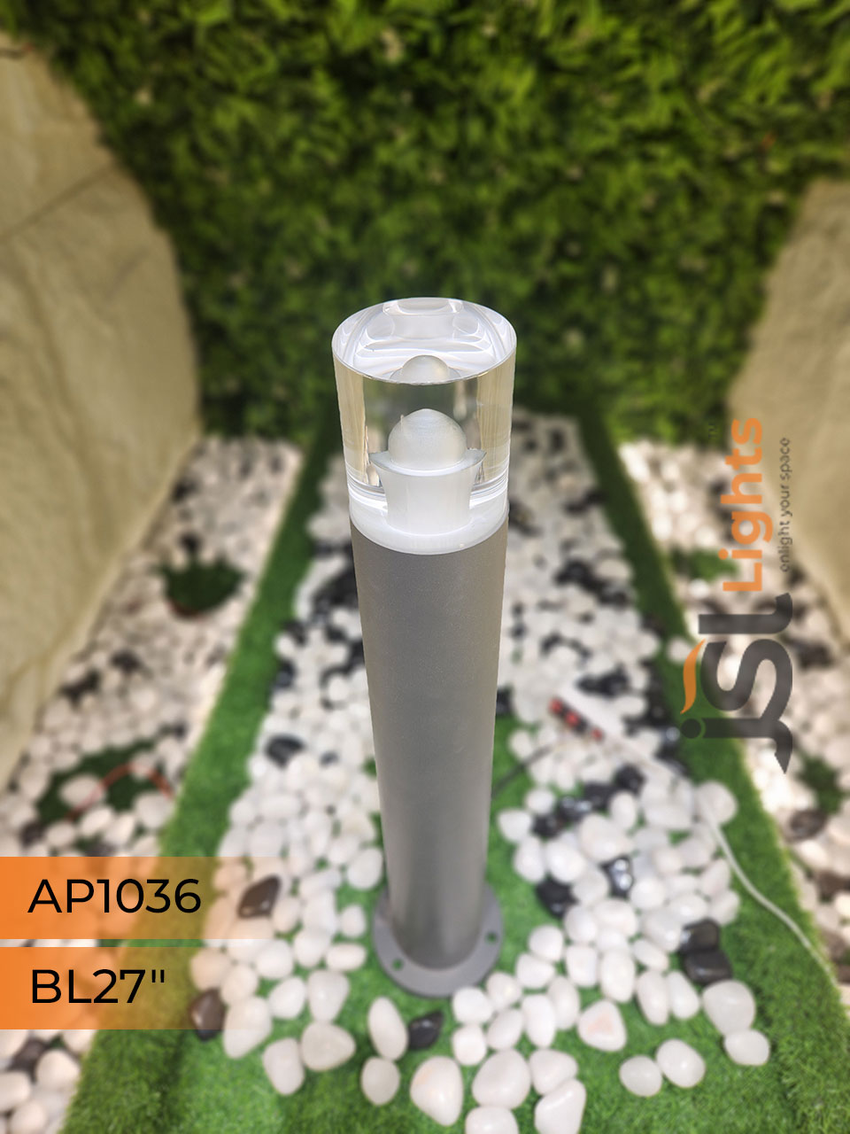 AP 1036 Outdoor Garden Bollard Light 27" Waterproof Pathway Light with 5W LED