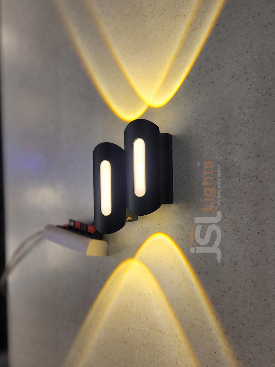 LX 549 6W Up Down Wall Decorative Light Black Aluminium Body Outdoor Wall Light