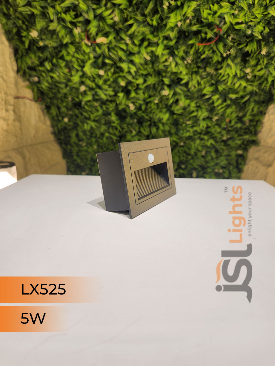 5W LX Garden Black Sensor Foot Light 525 Aluminium Body Stair Light