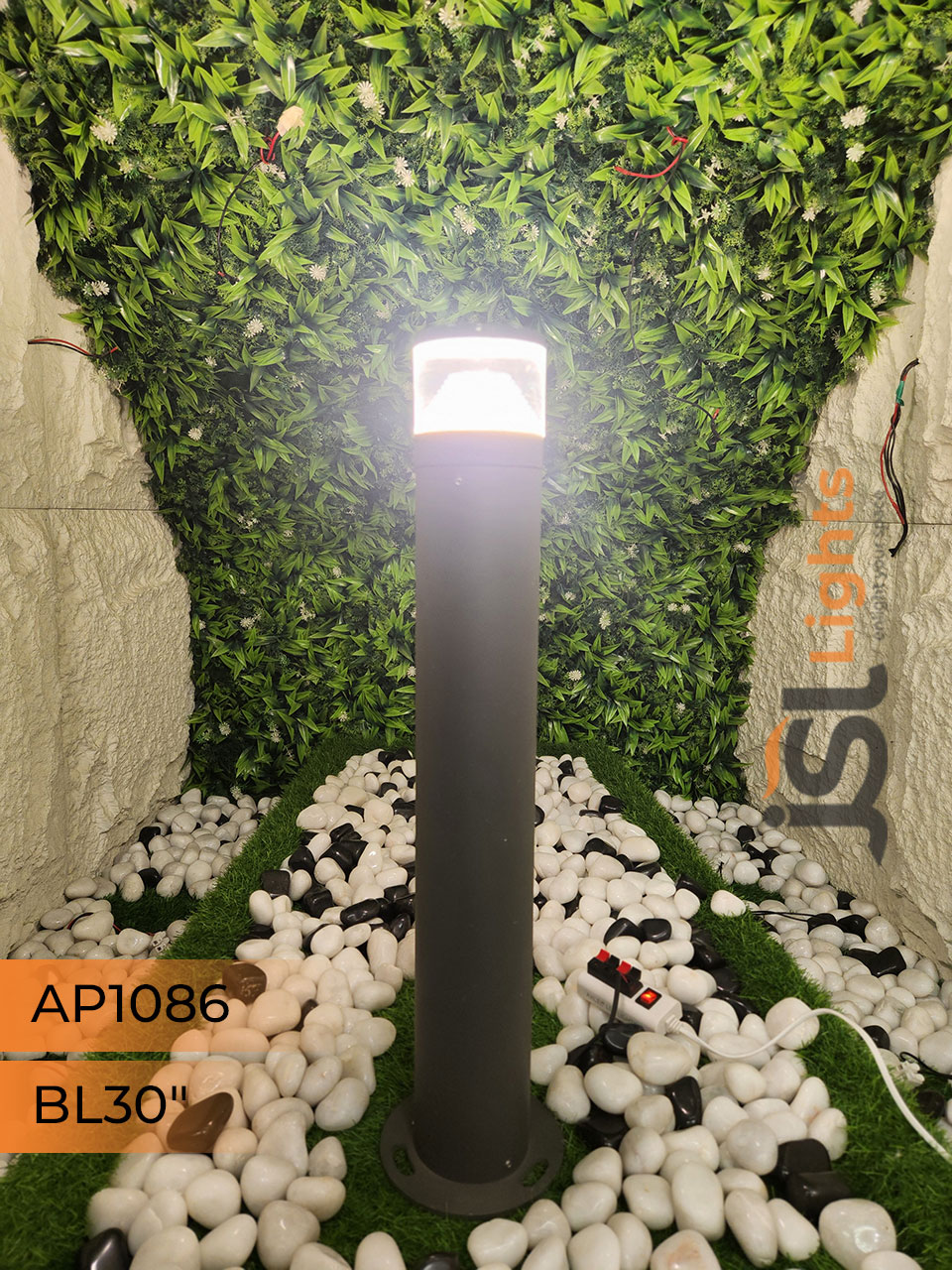 AP 1086 Outdoor Garden Bollard Light 30" Waterproof Pathway Light with 12W LED