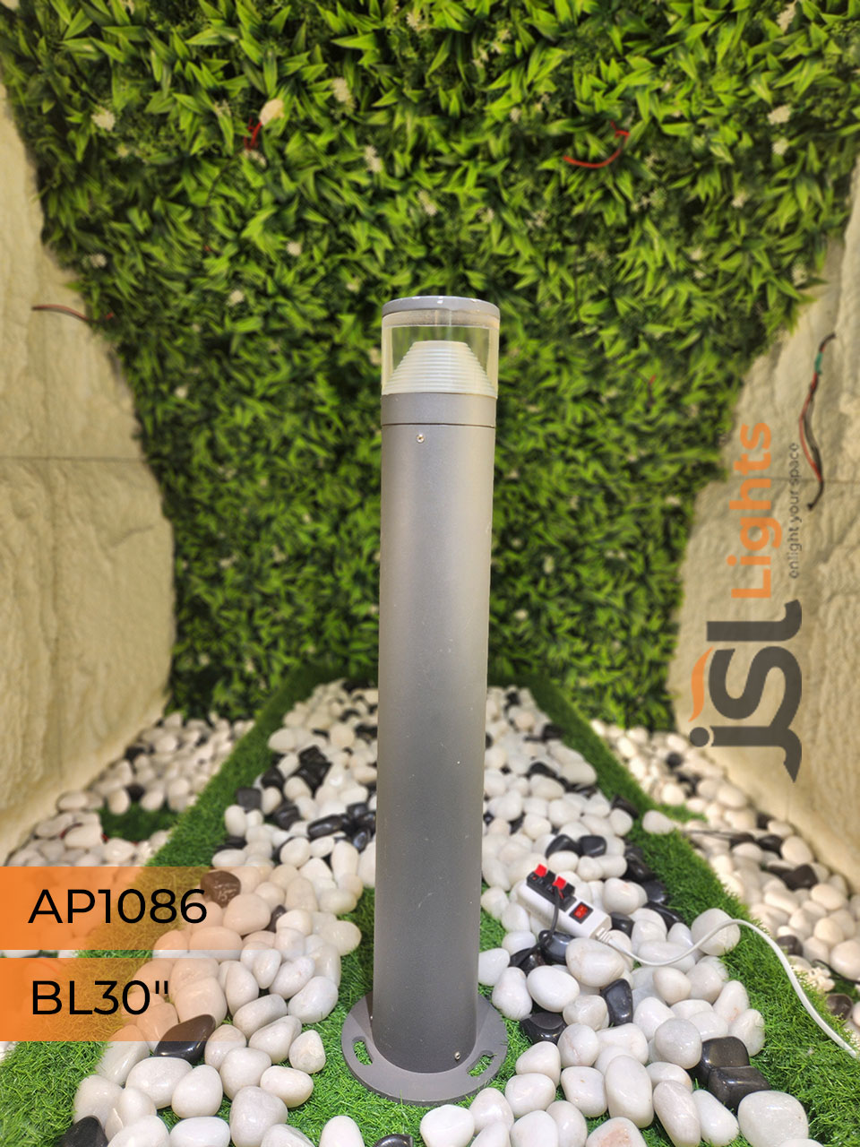 AP 1086 Outdoor Garden Bollard Light 30" Waterproof Pathway Light with 12W LED