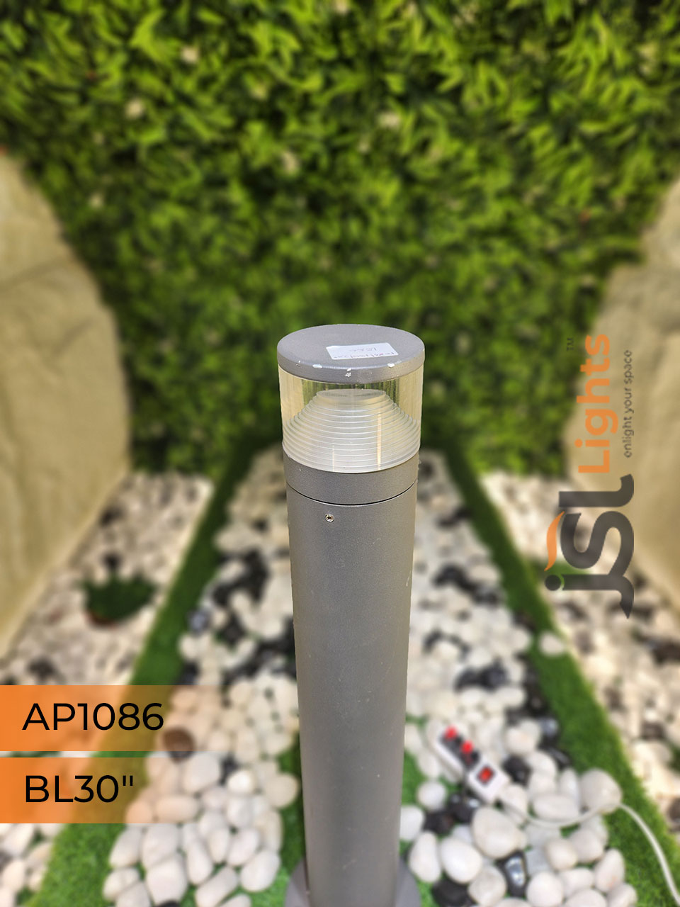 AP 1086 Outdoor Garden Bollard Light 30" Waterproof Pathway Light with 12W LED