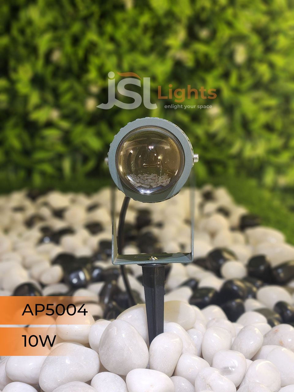 AP 5004 10W Garden Spike Light Adjustable Waterproof Outdoor Garden Spotlight Black Body