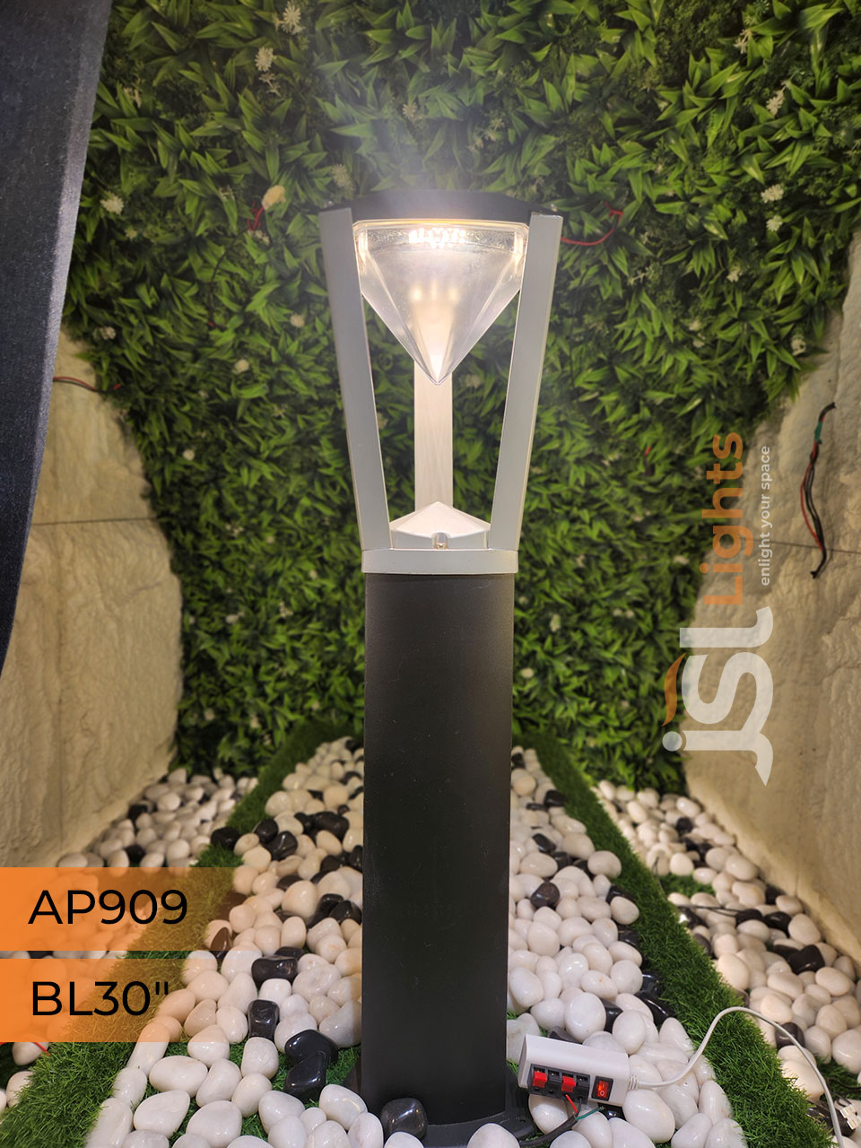 AP 909 Outdoor Garden Bollard Light 30" Waterproof Pathway Light with 12w LED