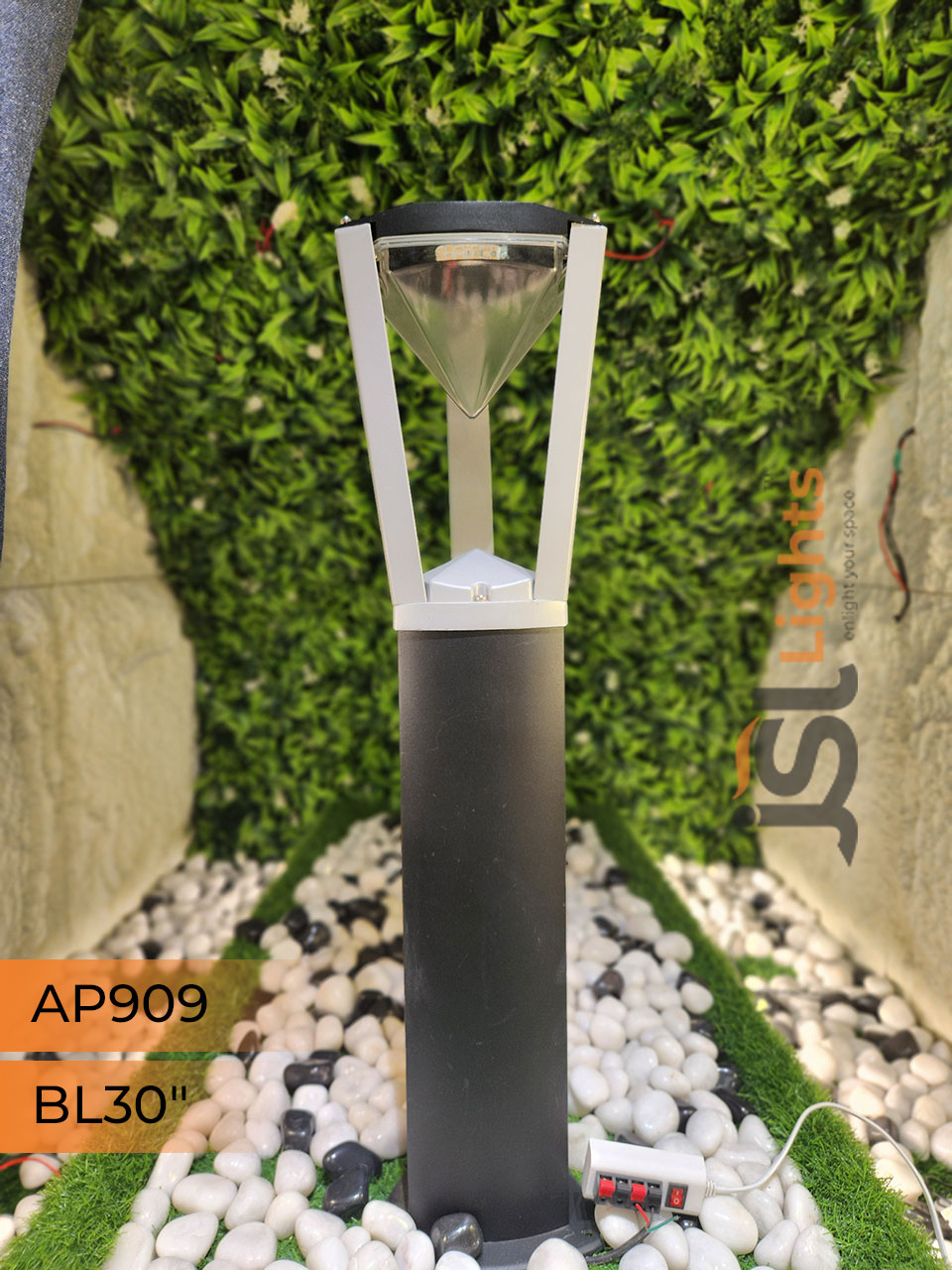 AP 909 Outdoor Garden Bollard Light 30" Waterproof Pathway Light with 12w LED