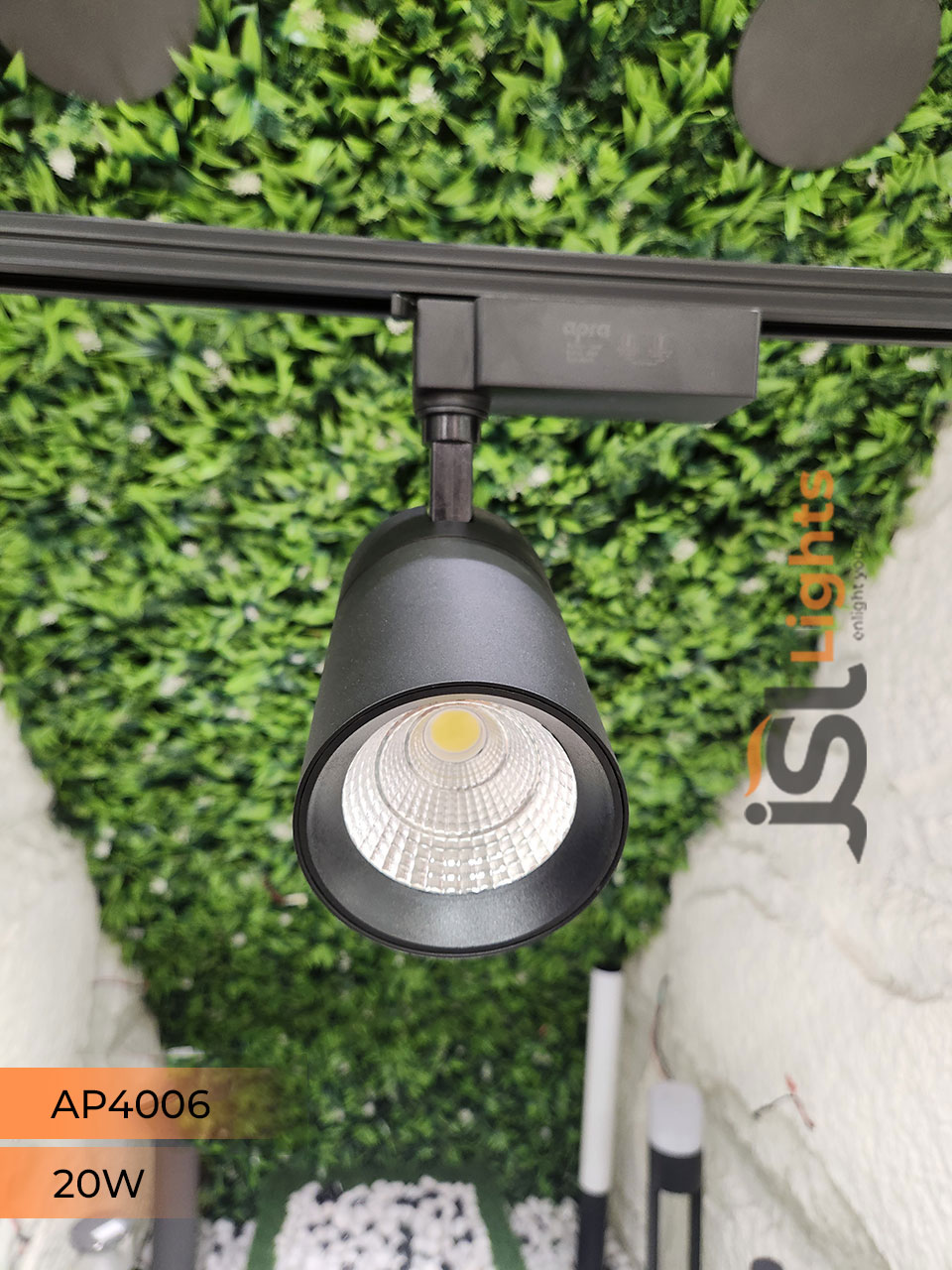 Apra 20W LED Track Light Spotlight (4006) Black Track Lighting Non Megnetic
