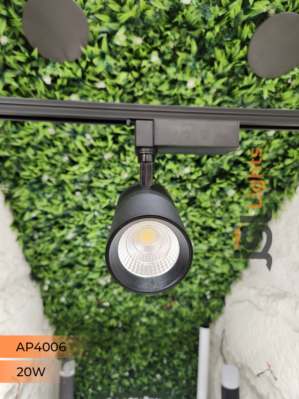 Apra 20W LED Track Light Spotlight (4006) Black Track Lighting Non Megnetic