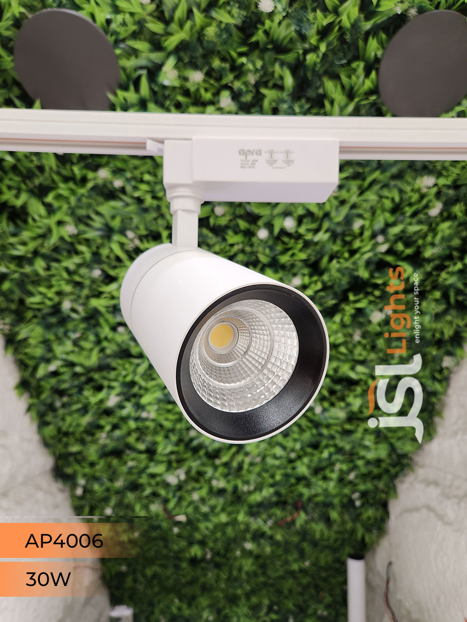 Apra 30W LED Track Light Spotlight (4006) White Track Lighting Non Megnetic