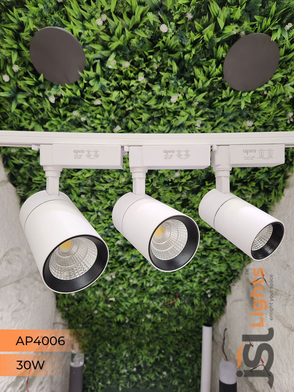 Apra 30W LED Track Light Spotlight (4006) White Track Lighting Non Megnetic