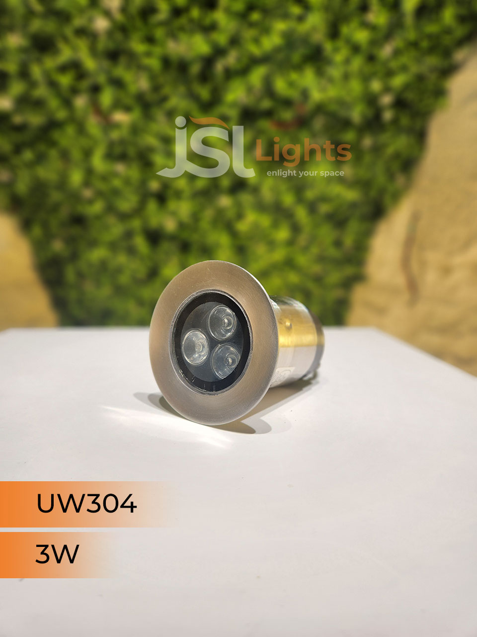 JSL 304-IND 3W Underwater Stainless Stell Light Waterproof Pathway Light Swimming Pool Light