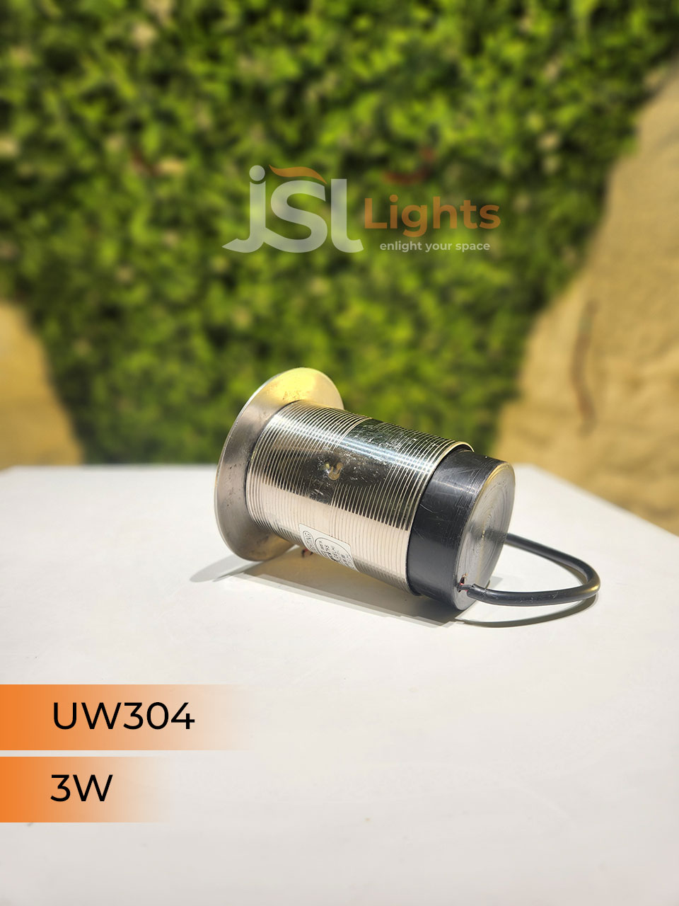 JSL 304-IND 3W Underwater Stainless Stell Light Waterproof Pathway Light Swimming Pool Light