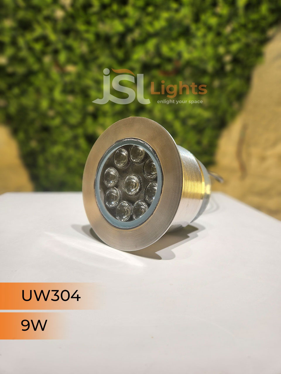 JSL 304-IND 9W Underwater Stainless Steel Light Waterproof Pathway Light Swimming Pool Light