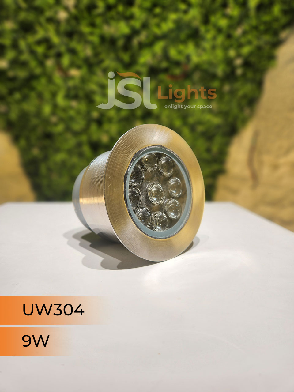 JSL 304-IND 9W Underwater Stainless Steel Light Waterproof Pathway Light Swimming Pool Light