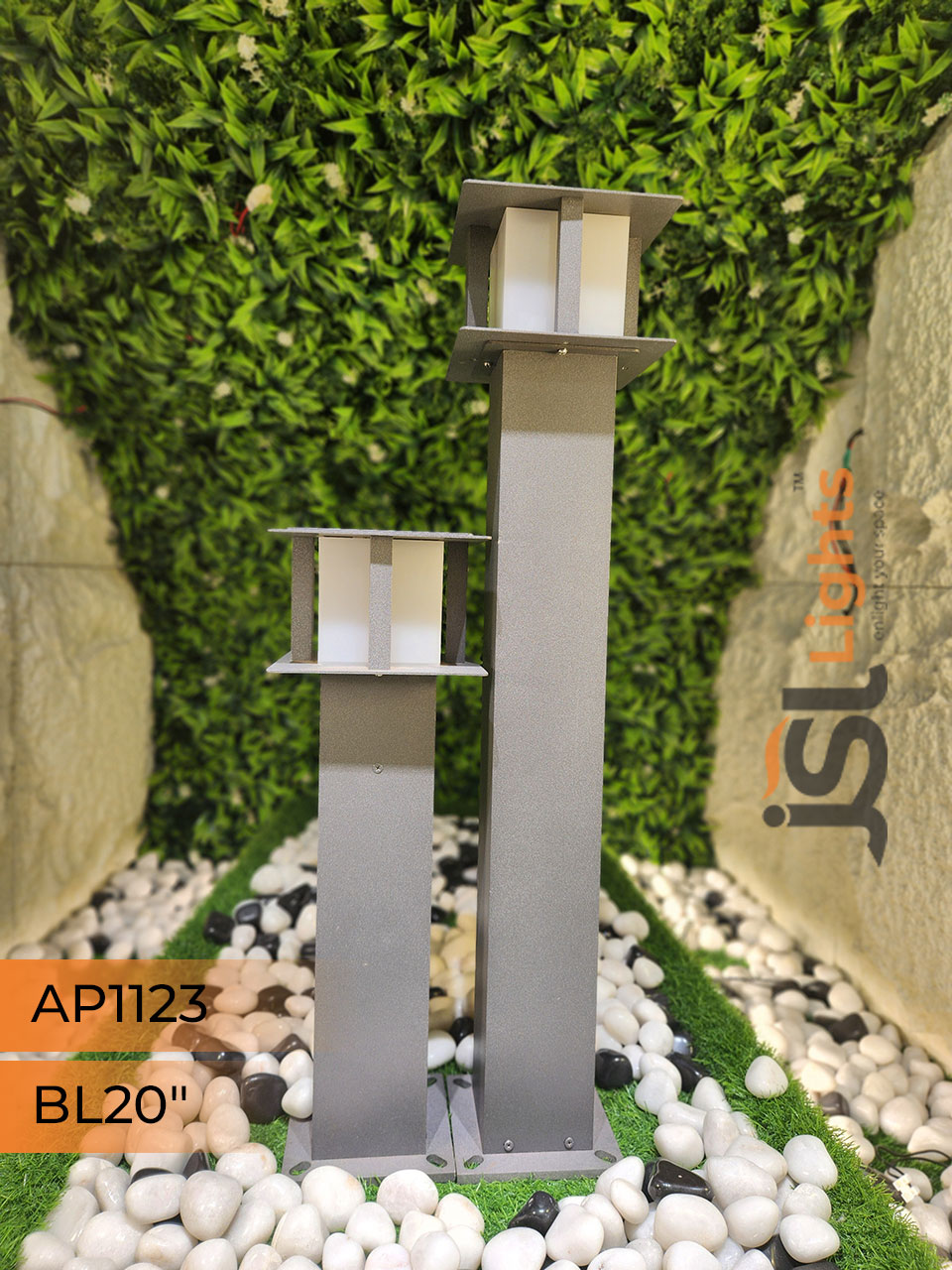 LX 1123 Outdoor Garden Bollard Light 20" Waterproof Pathway Light with 12w LED