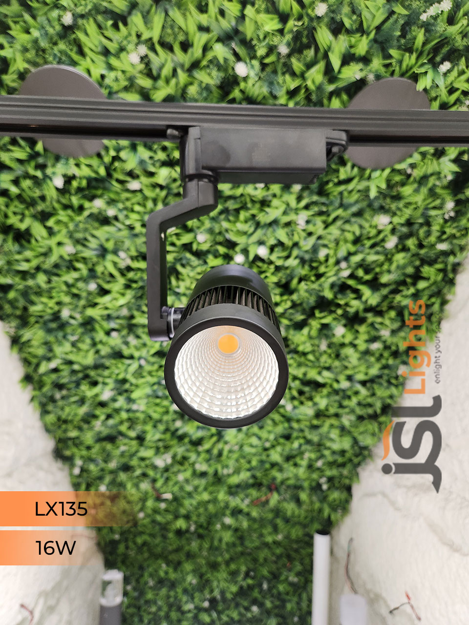 LX 135 16W LED Track Light Spotlight Black Body Track Lighting Non Magnetic