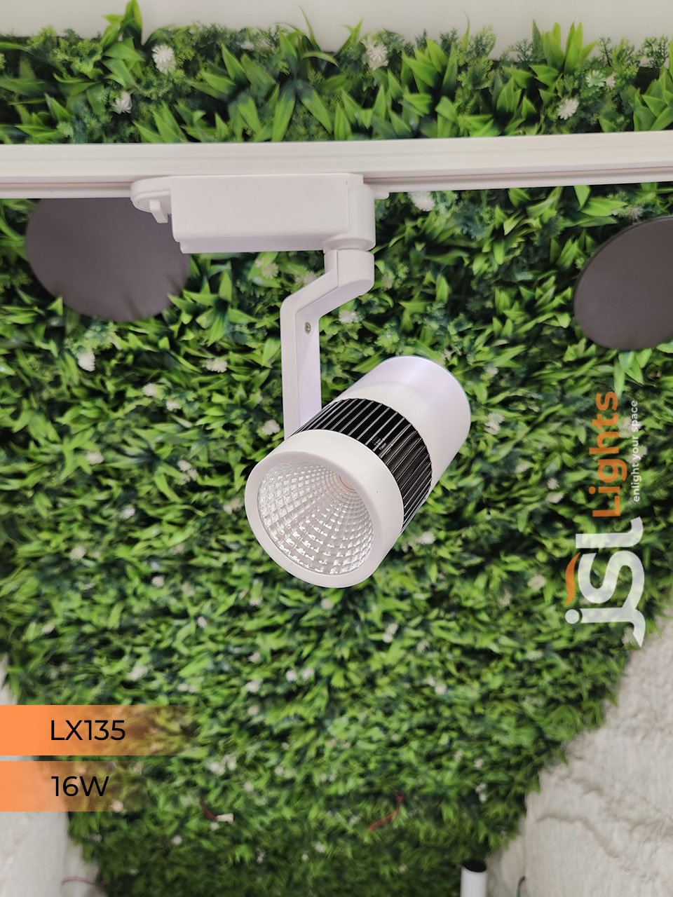 LX 135 16W LED Track Light Spotlight White Body Track Lighting Non Magnetic