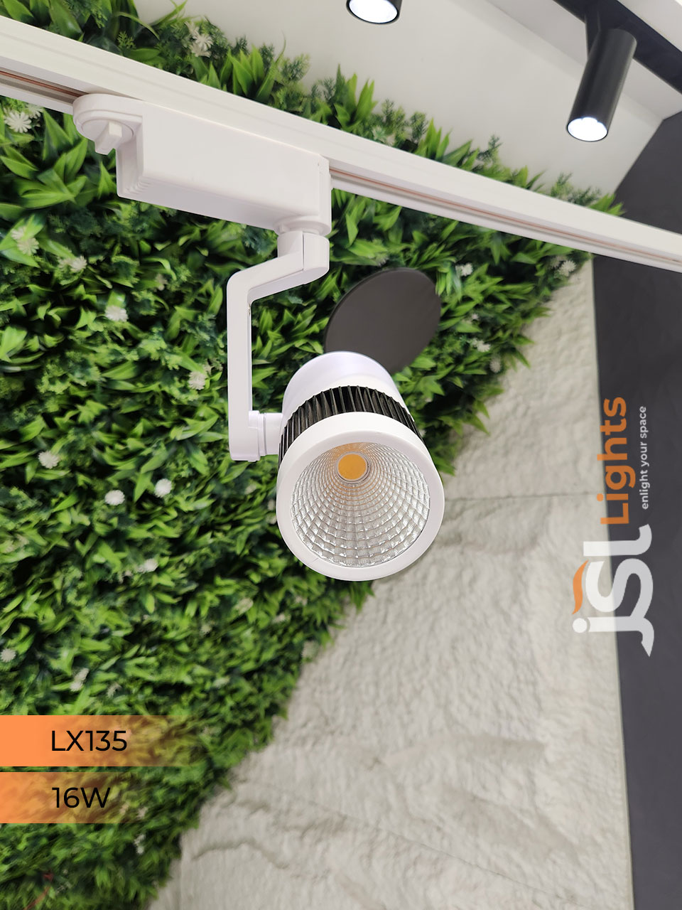 LX 135 16W LED Track Light Spotlight White Body Track Lighting Non Magnetic