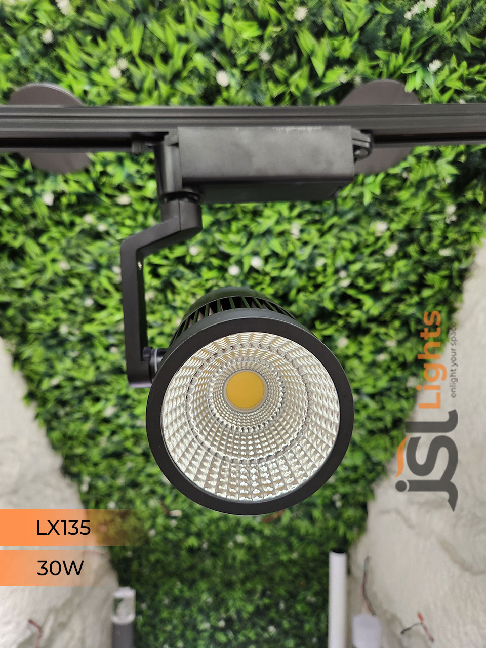 LX 135 30W LED Track Light Spotlight Black Body Track Lighting Non Magnetic