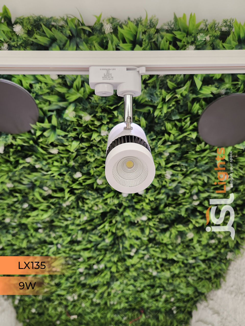 LX 135 9W LED Track Light Spotlight White Body Track Lighting Non Magnetic