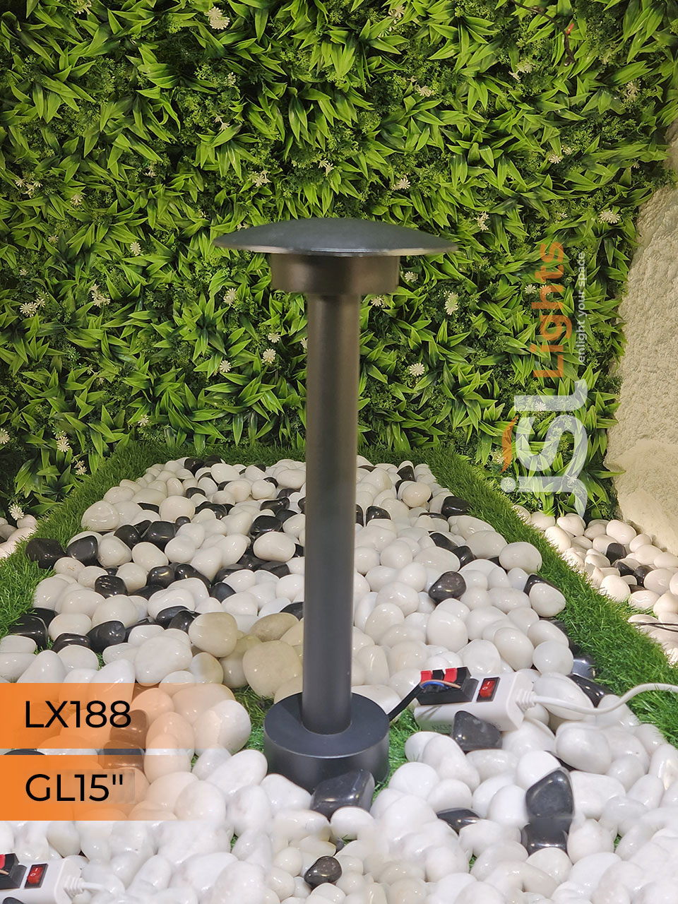 LX 188 Outdoor Garden Gate Light 15" Waterproof Pathway Light with 12w LED