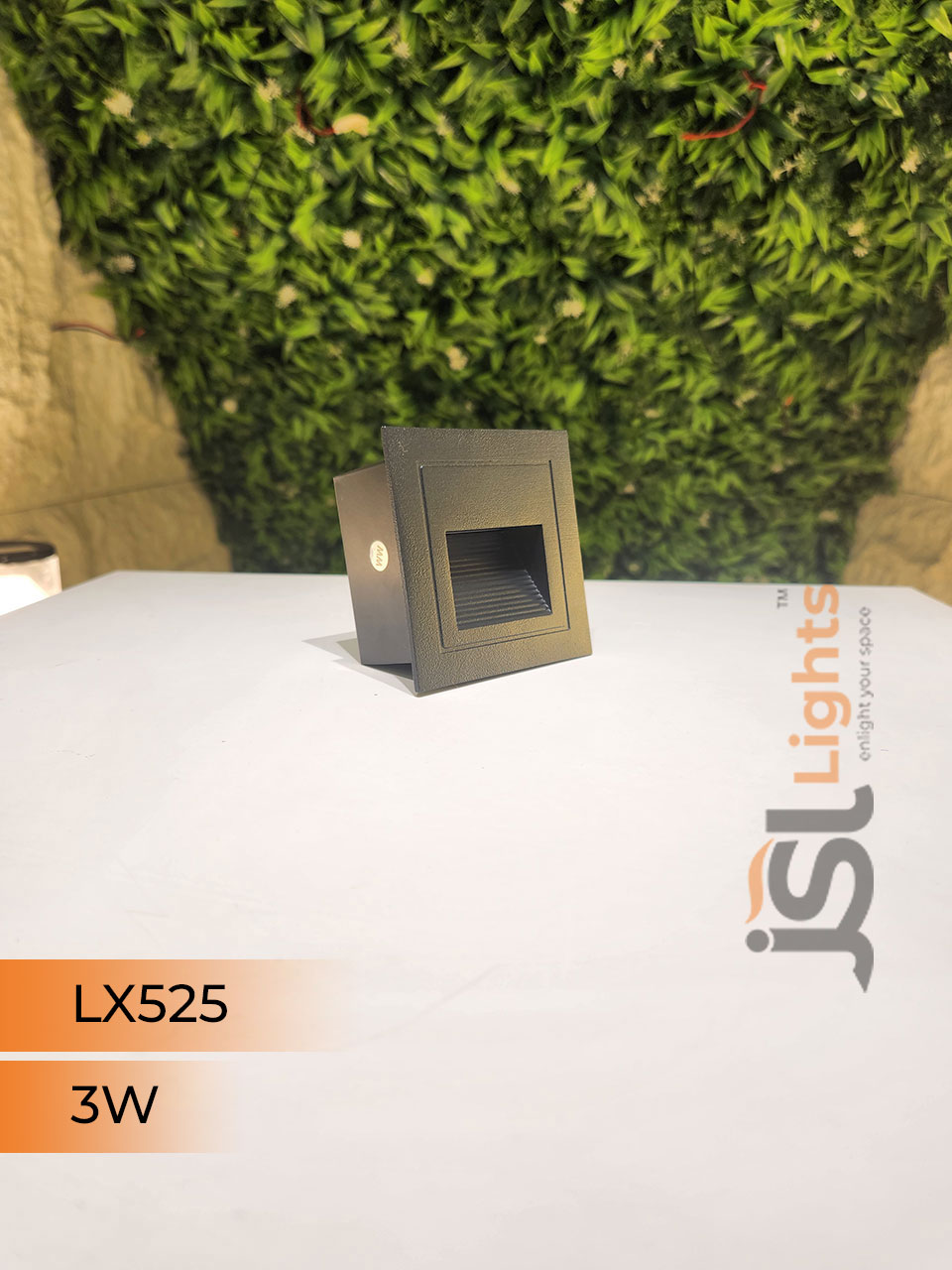 3W LX Black Outdoor Foot Light 525 Aluminium Body Stair Light Weather Proof Light IP54