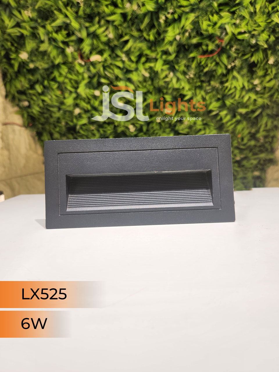6W LX Black Aluminium Body Outdoor Rain Proof Foot Light 525 Weather Proof Stair Light IP54