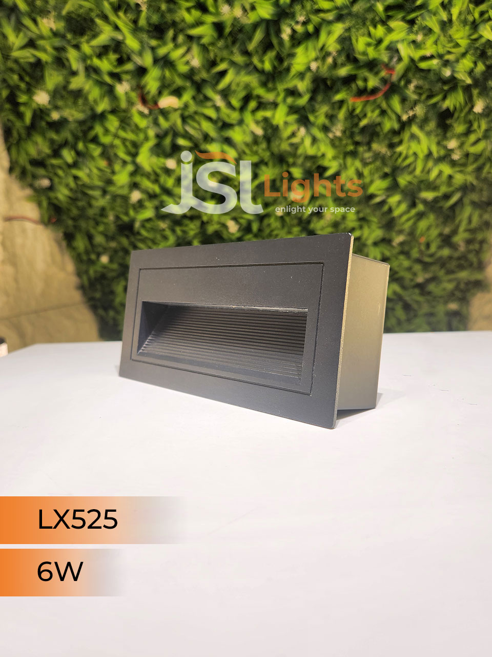 6W LX Black Aluminium Body Outdoor Rain Proof Foot Light 525 Weather Proof Stair Light IP54
