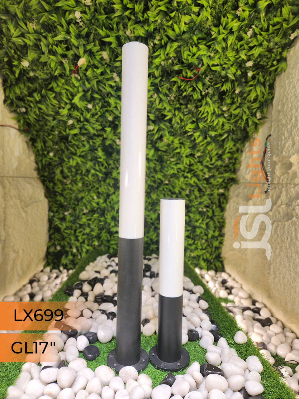 LX 699 Outdoor Garden Gate Light 17 inches Waterproof Pathway Light with 9w LED