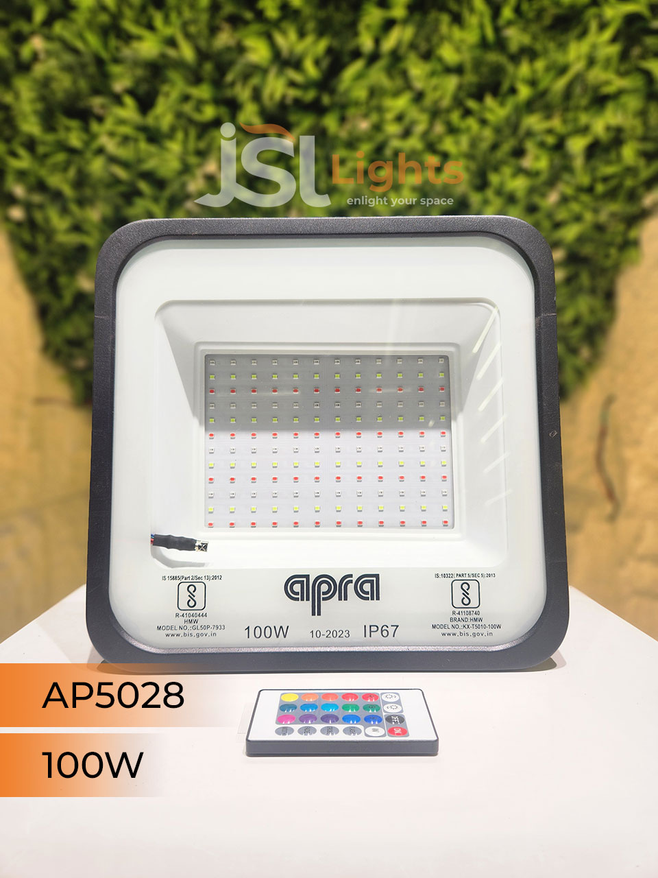 100W AP 5028 RGB Waterproof Outdoor LED Flood Light Aluminium Body Waterproof Factory Warehouse IP67