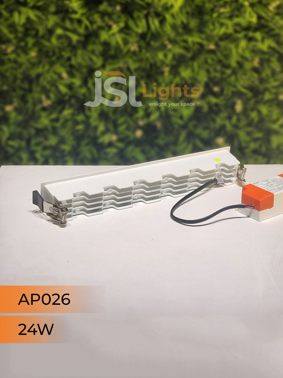 24W White Linear Architectural Light Ceiling Spotlight with Rosegold Reflector and Driver (AP026)
