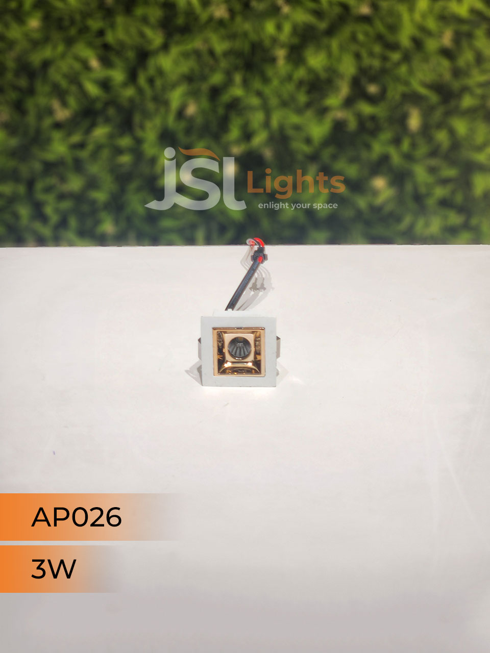 3W White Linear Architectural Light Ceiling Spotlight with Rosegold Reflector and Driver (AP026)