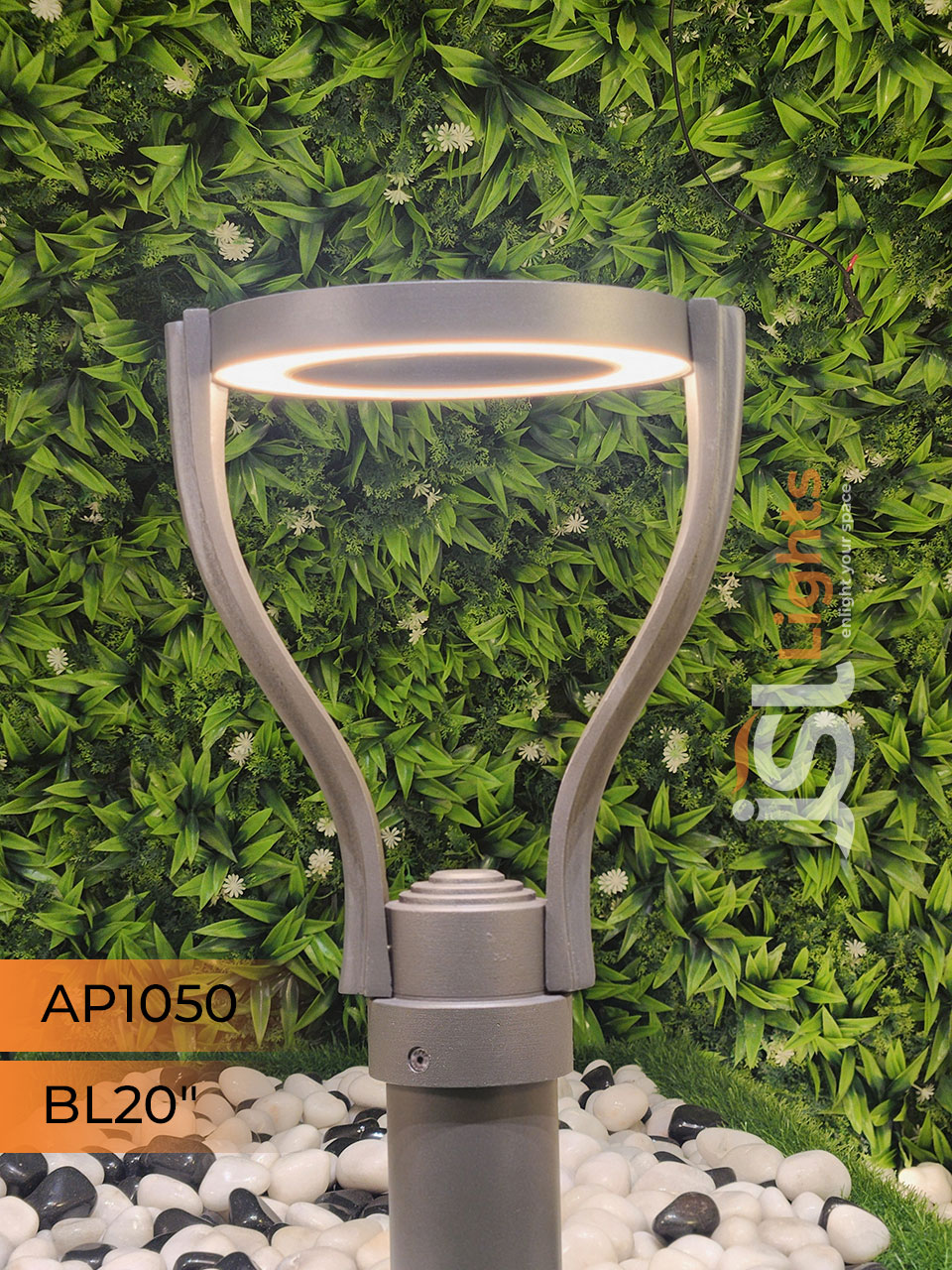 AP 1050 Outdoor Garden Bollard Light 20" Waterproof Pathway Light