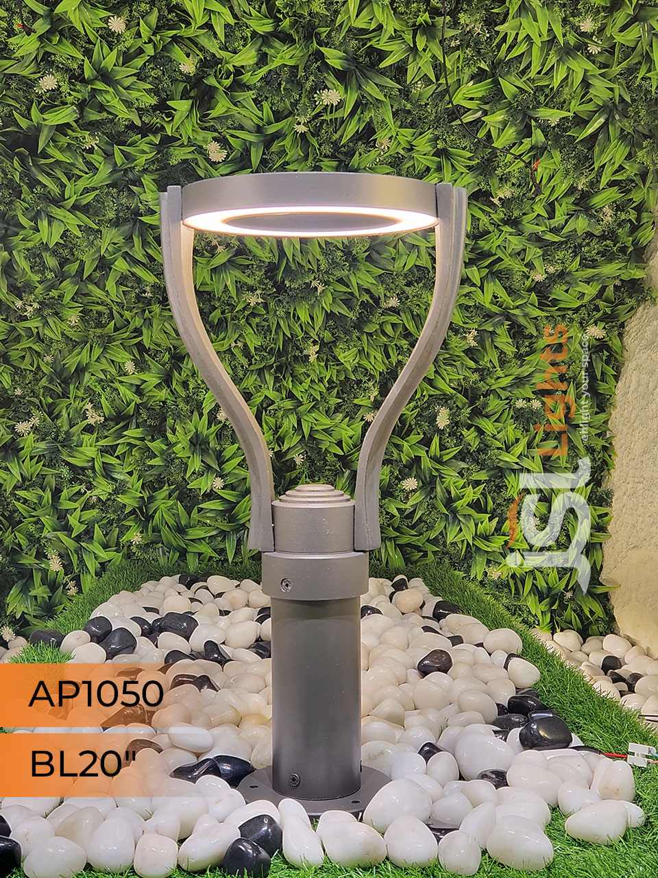AP 1050 Outdoor Garden Bollard Light 20" Waterproof Pathway Light