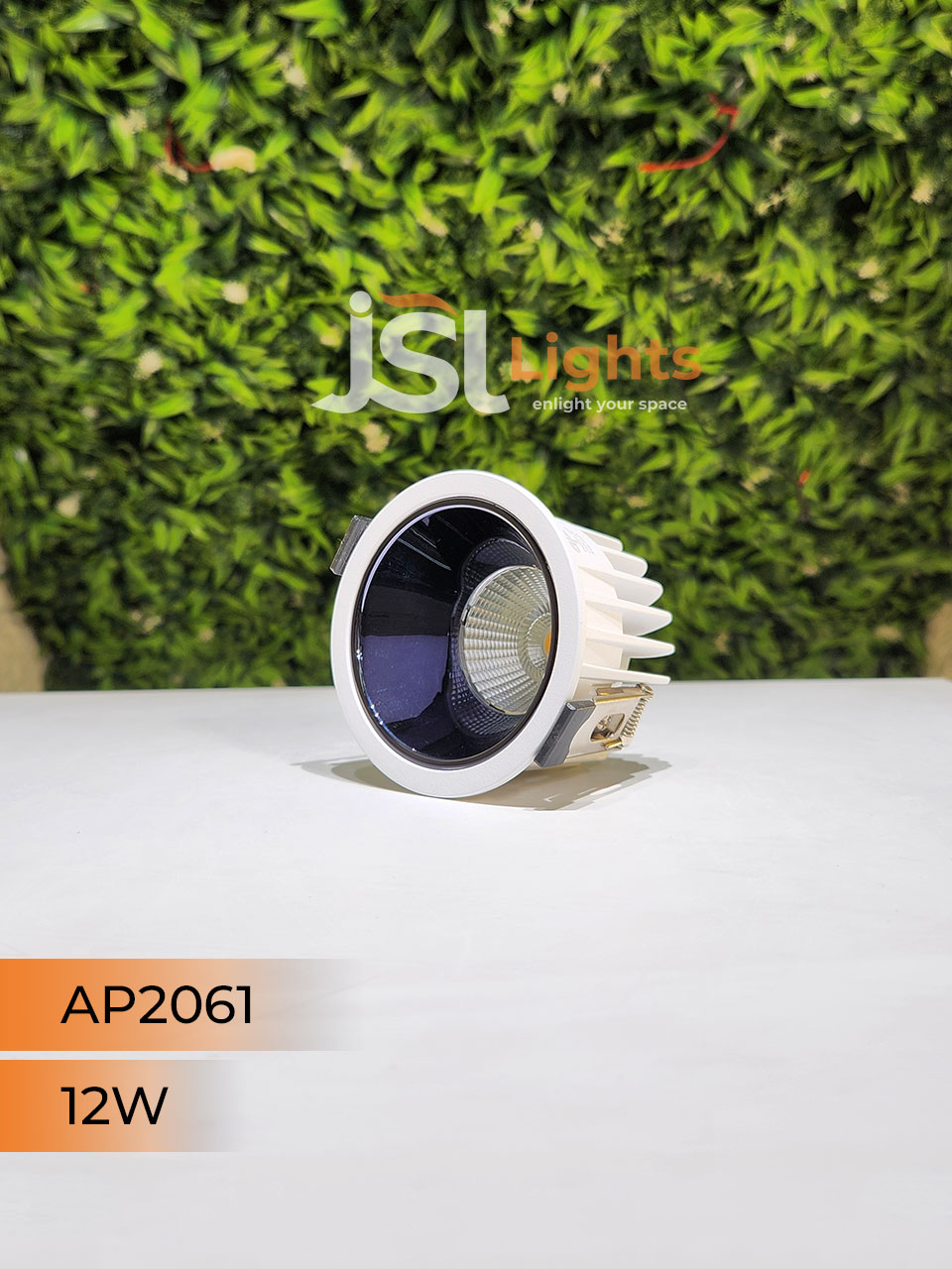 AP 2061 12W White Deep Recessed Wall Mounted COB Ceiling Downlight PB and GD Reflector