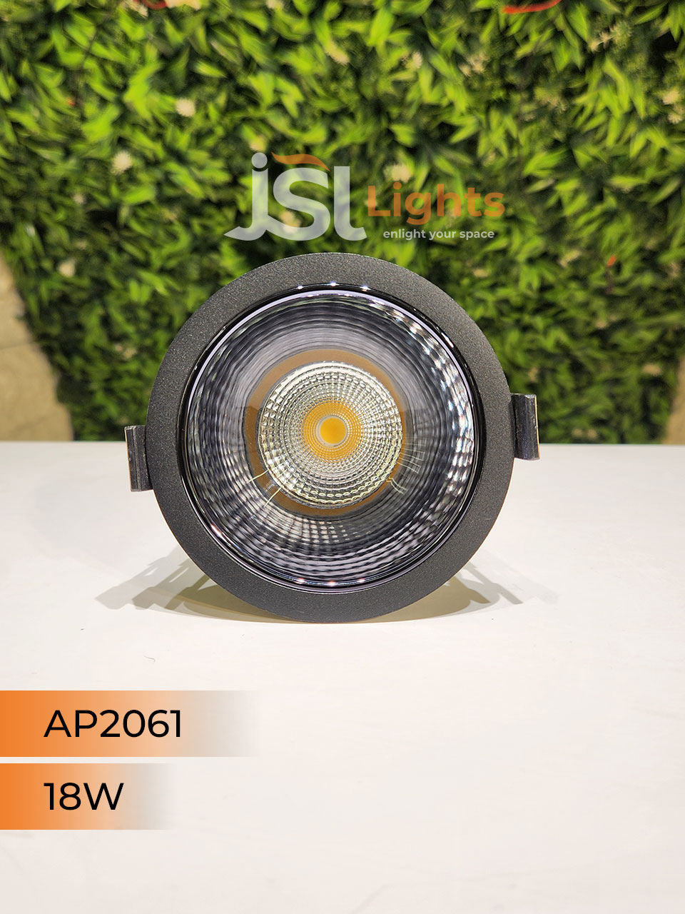AP 2061 18W Black Deep Recessed Wall Mounted COB Ceiling Downlight PB and GD Reflector
