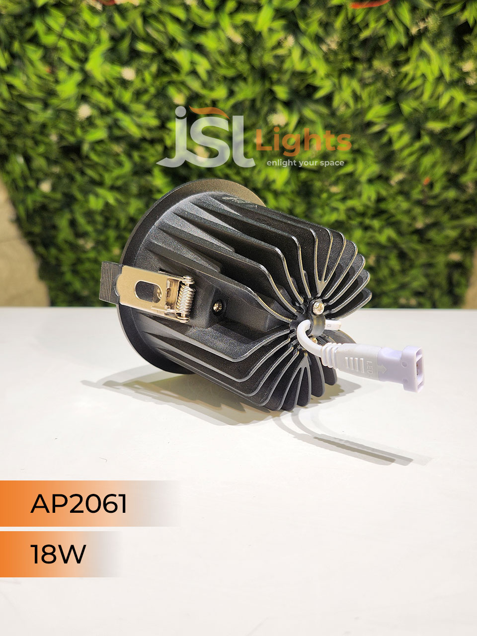 AP 2061 18W Black Deep Recessed Wall Mounted COB Ceiling Downlight PB and GD Reflector