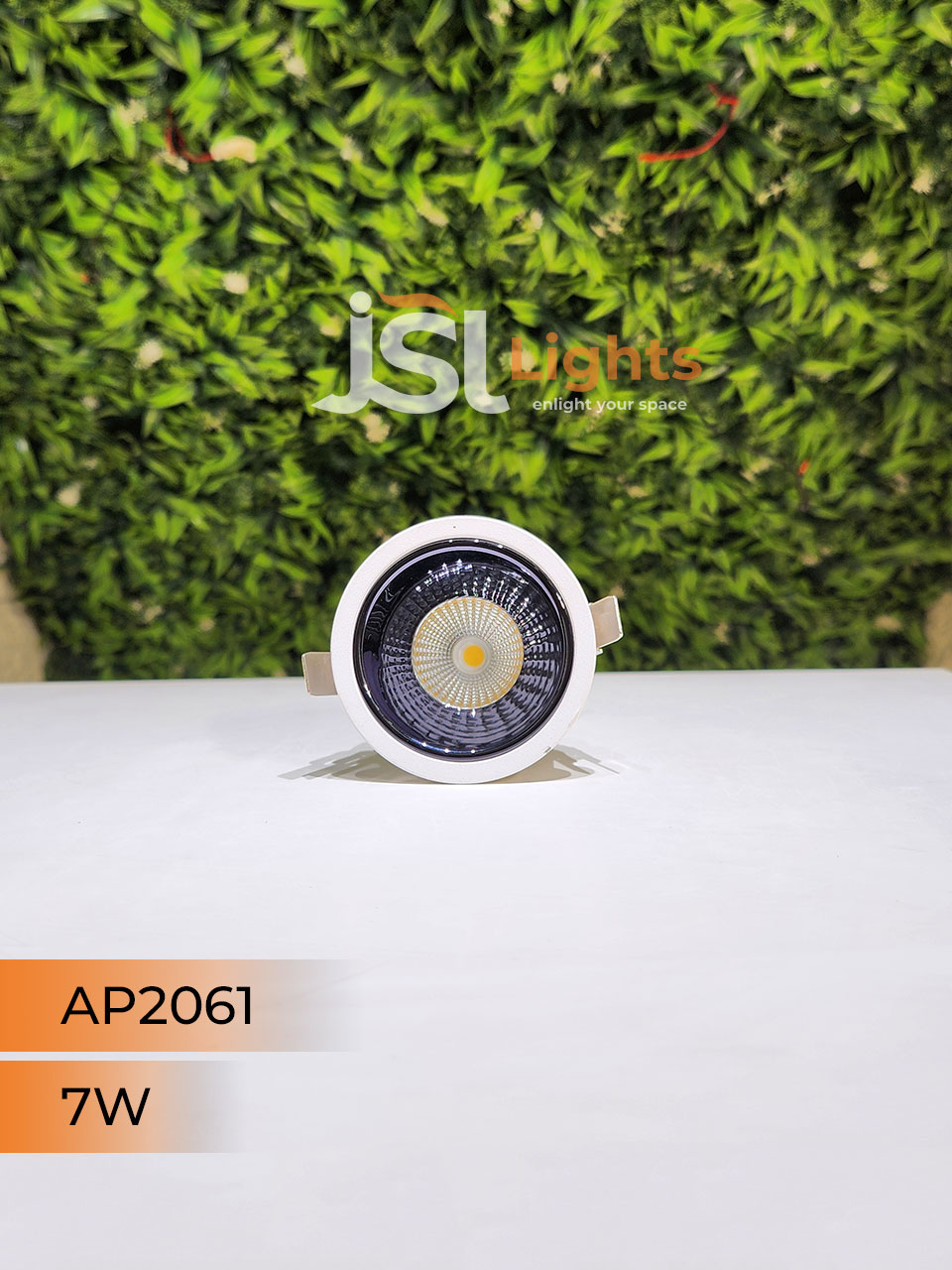 AP 2061 7W White Deep Recessed Wall Mounted COB Ceiling Downlight PB and GD Reflector