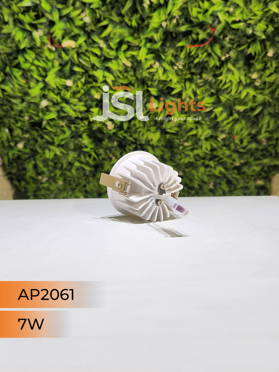 AP 2061 7W White Deep Recessed Wall Mounted COB Ceiling Downlight PB and GD Reflector