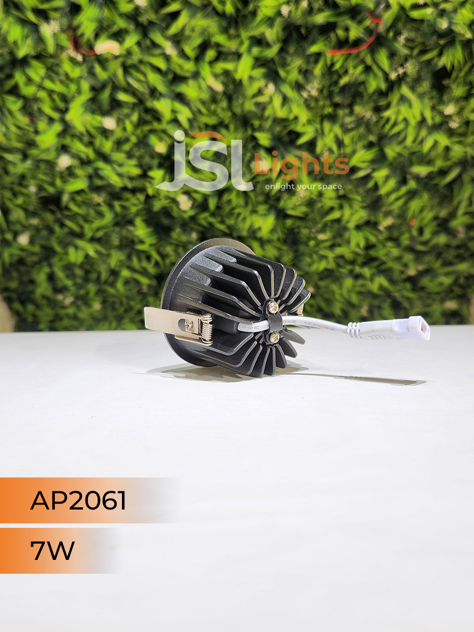 AP 2061 7W White Deep Recessed Wall Mounted COB Ceiling Downlight PB Reflector