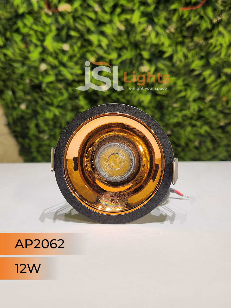 AP 2062 12W Black Deep Recessed Wall Mounted COB Ceiling Downlight RG Reflector
