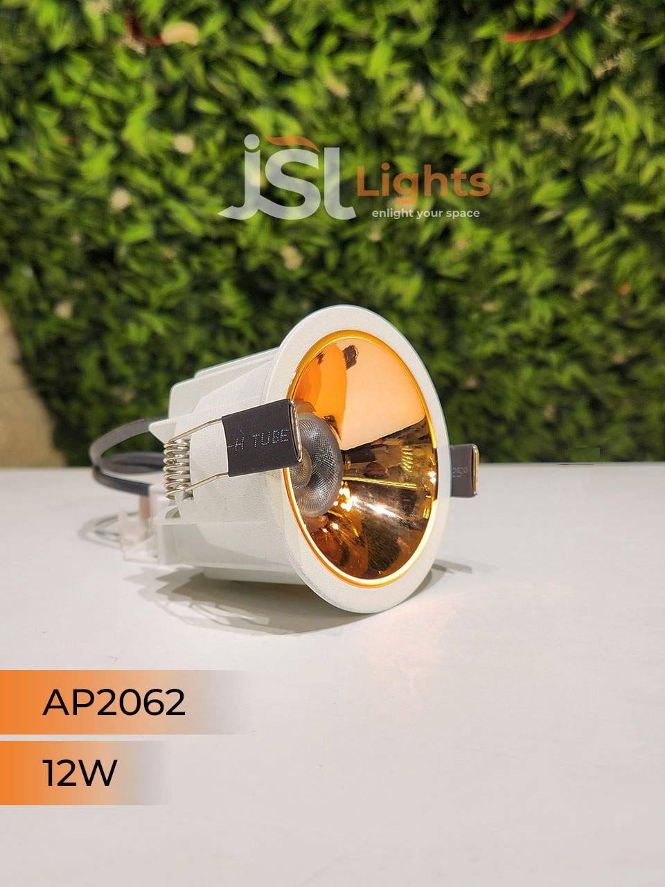 AP 2062 12W White Deep Recessed Wall Mounted COB Ceiling Downlight RG Reflector
