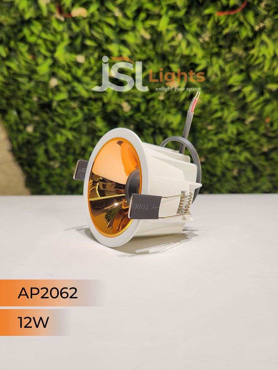 AP 2062 12W White Deep Recessed Wall Mounted COB Ceiling Downlight RG Reflector