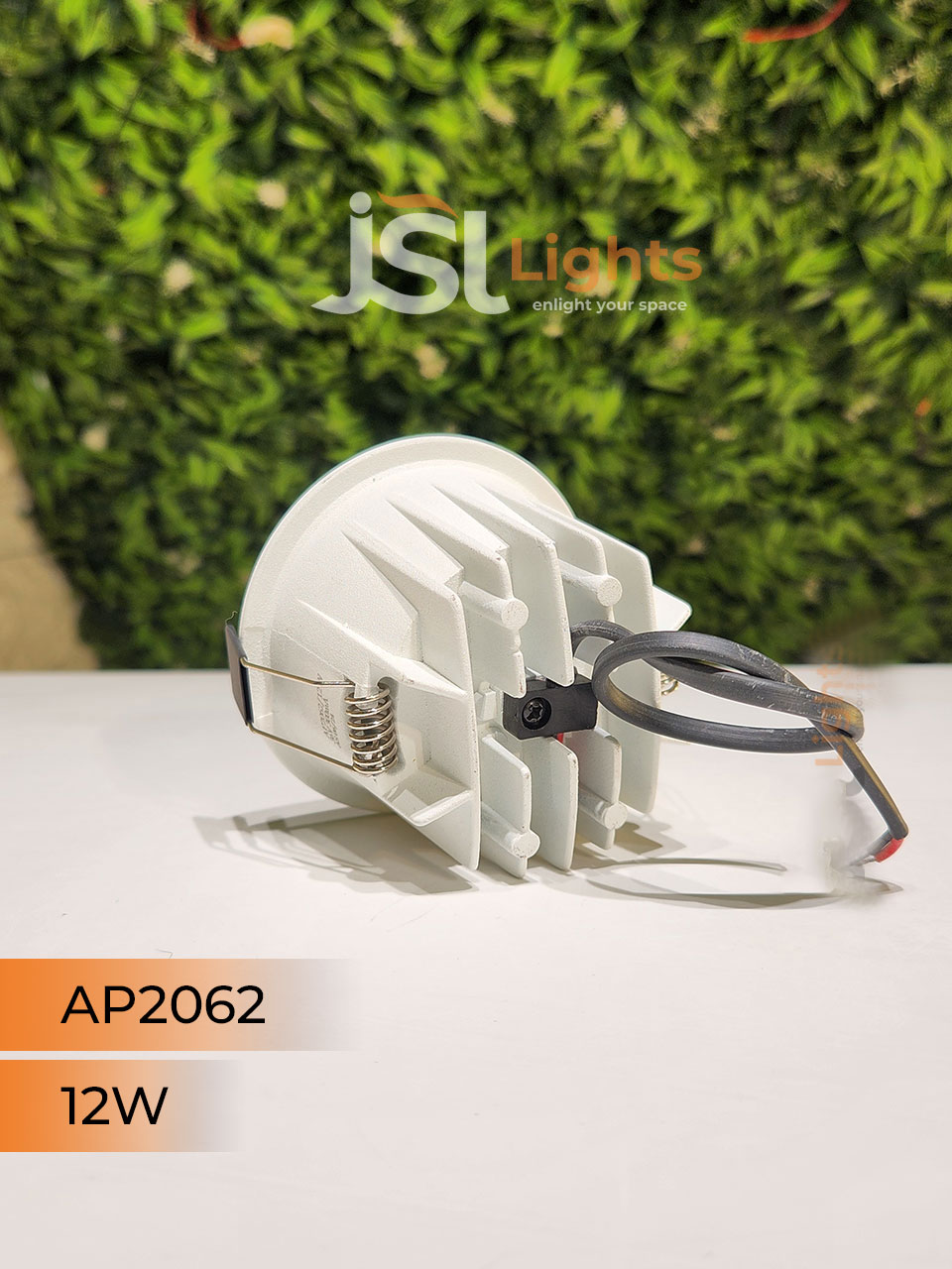 AP 2062 12W White Deep Recessed Wall Mounted COB Ceiling Downlight RG Reflector