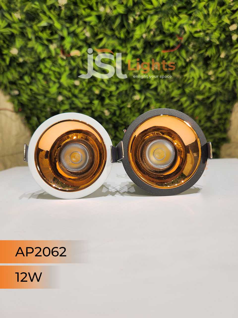 AP 2062 12W White Deep Recessed Wall Mounted COB Ceiling Downlight RG Reflector